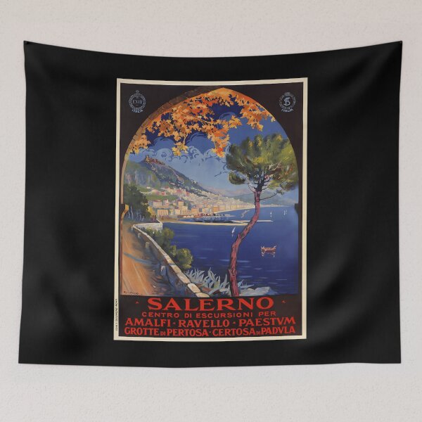 Item preview, Salerno Italy Vintage Summer Travel Ad Classic  designed and sold by blairpdsekl.