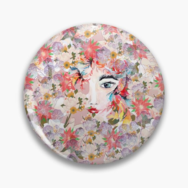 Item preview, woman all over covered with flowers  designed and sold by Passacagliabusra.