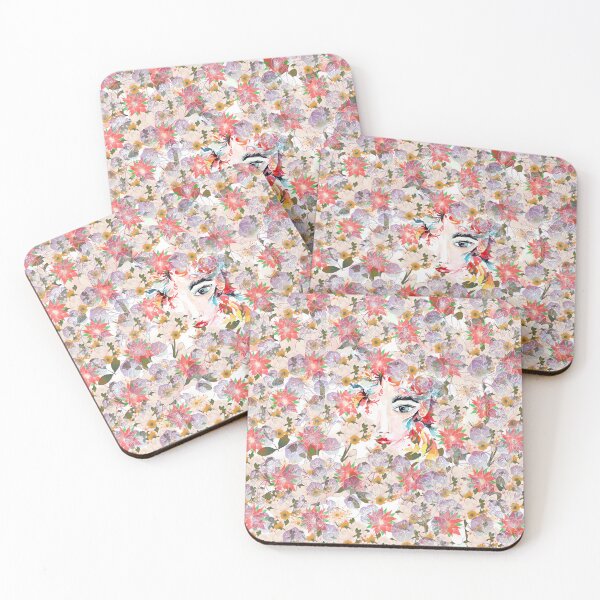 Item preview, woman all over covered with flowers  designed and sold by Passacagliabusra.