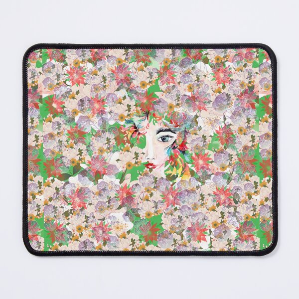 Item preview, woman all over covered with flowers designed and sold by Passacagliabusra.