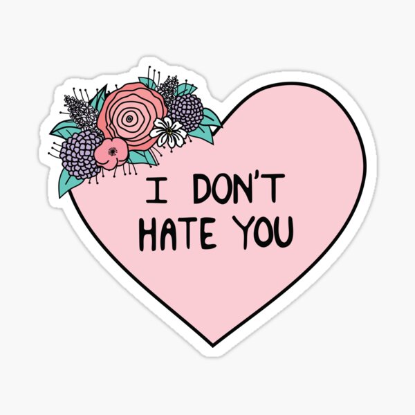 I Don't Hate You Sticker