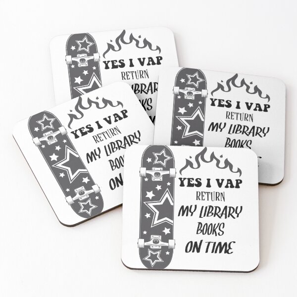 Item preview, Funny Librarian Quote Yes I Vape Return My Library Books On Time designed and sold by ghostsanda.