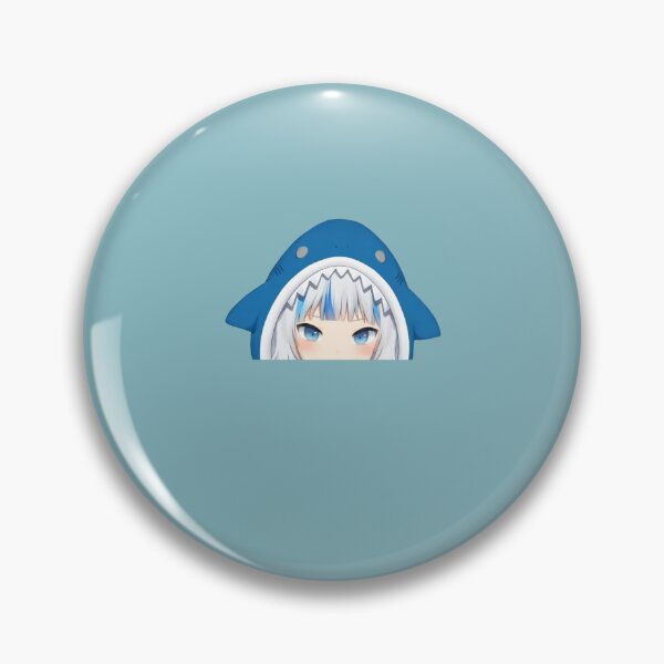 Item preview, Gawr Gura peeker - Hololive #hololiveEnglish #holoMyth designed and sold by MaximusKova.