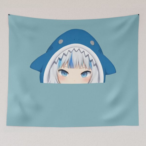 Item preview, Gawr Gura peeker - Hololive #hololiveEnglish #holoMyth designed and sold by MaximusKova.