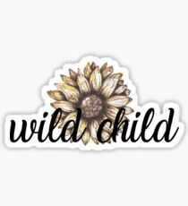 wild child sunflower Sticker