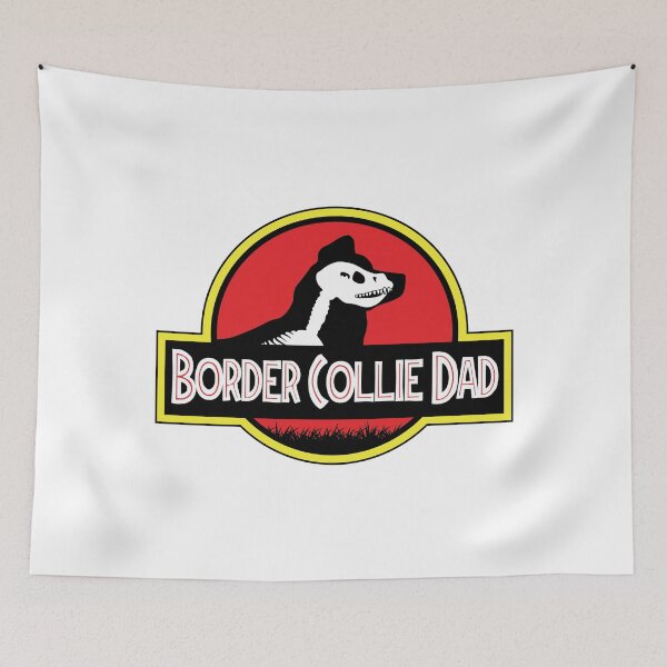 Item preview, (For Bright Background) Jurassic Border Collie Dad designed and sold by More Cute Dogs.