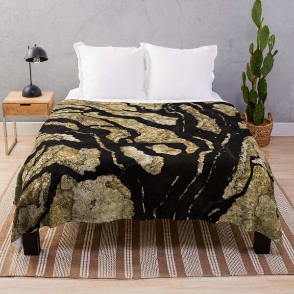 Item preview, Black and Gold texture mixed media abstract designed and sold by k9printart.