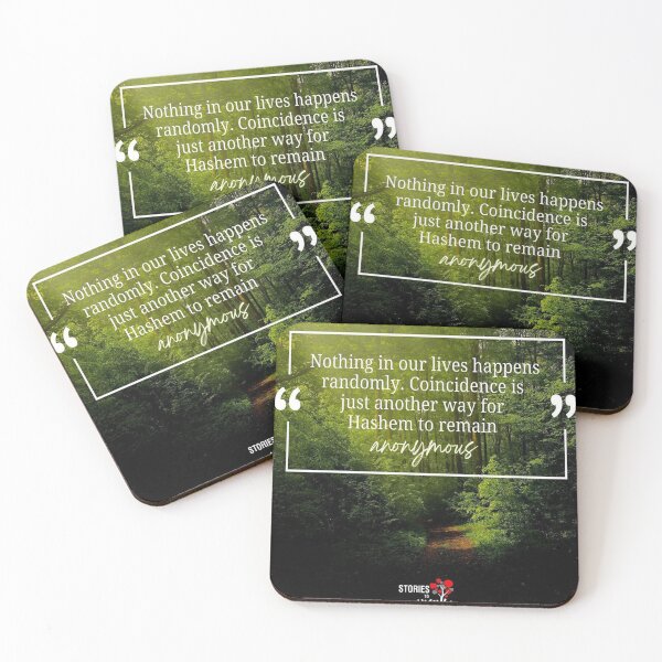 Item preview, Nothing in our lives happens randomly. Coincidence is just another way for Hashem to remain anonymous designed and sold by Stories To Inspire - Motivational Jewish Quotes.
