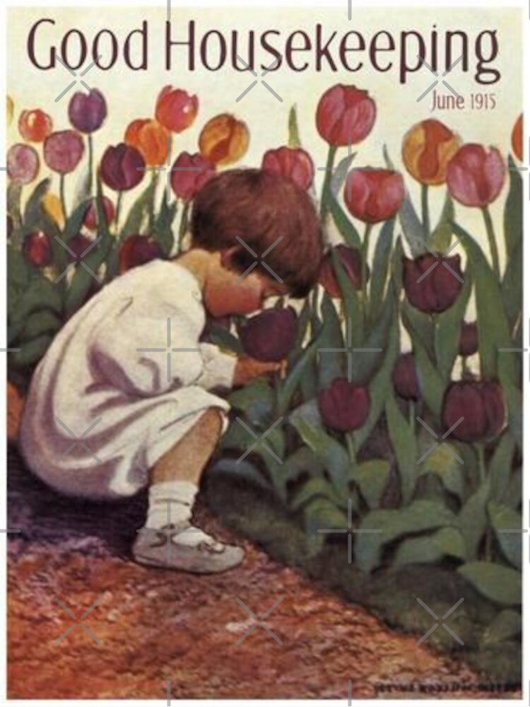 "Good Housekeeping Vintage Magazine Cover Art" Sticker for Sale by