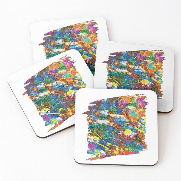 Aperçu de l'œuvre Motif de peinture éclaboussée aux couleurs vives de l'iPhone 16 Pro Max créée et vendue par ramwebroom.