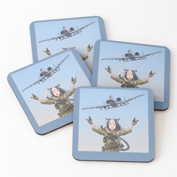 Item preview, CAT GIRL A-10 THUNDERBOLT "BRRRT" designed and sold by BreannaKi.