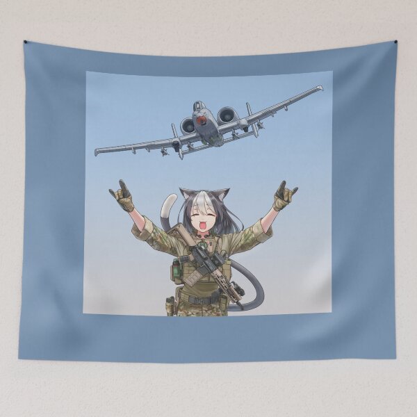 Item preview, CAT GIRL A-10 THUNDERBOLT "BRRRT" designed and sold by BreannaKi.