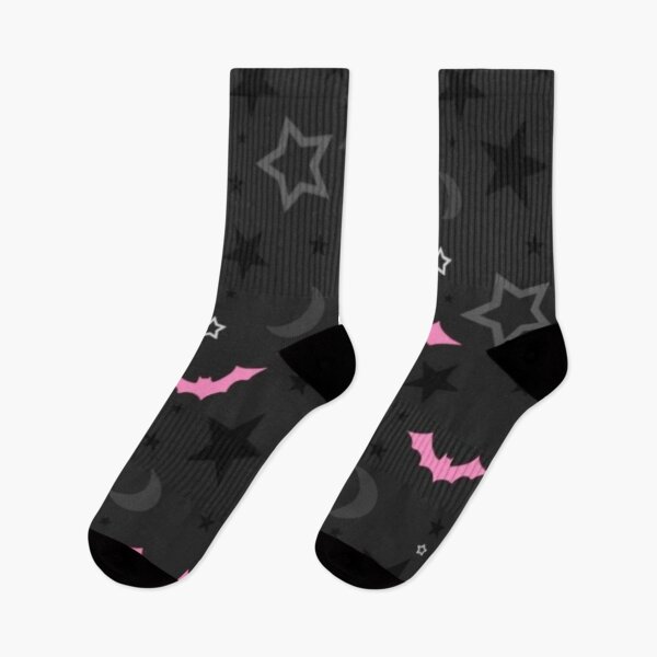 Item preview, Pink bats in the dark night (Halloween pattern) designed and sold by fudgecream.