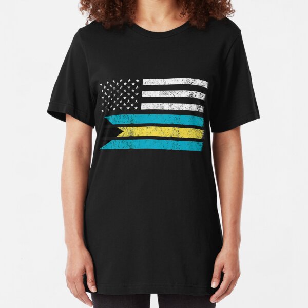 The Bahamas Vintage Flag T-Shirt Print Mens Womens Kids Graphics Couple Tees Top