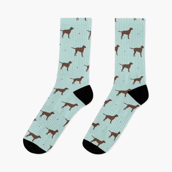 Item preview, Chocolate Labrador Pattern - Blue designed and sold by Kittys-Art.