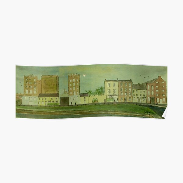 Glynn's Mills, Frances Street, Kilrush, Co. Clare (15 x 5 inches) Poster