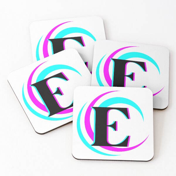Item preview, Blue Pink Swirl Monogram E designed and sold by Coffee Lifestyle.