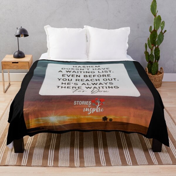 Item preview, Hashem doesn't have a waiting list even before you reach out, He is always there waiting for you designed and sold by Stories To Inspire - Motivational Jewish Quotes.