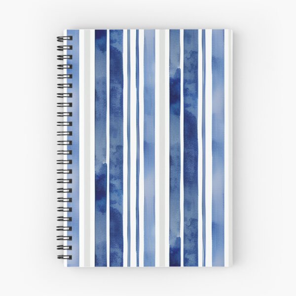 Item preview, Vertical blue watercolor stripes designed and sold by patterncrow.