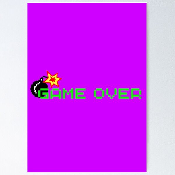 Item preview, Game Over Retro Explosion designed and sold by LMoonDesigns.