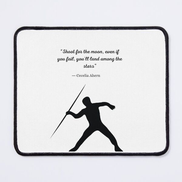 Item preview, "Shoot for the moon, even if you fail, you'll land among the stars" caption on products. designed and sold by ACEGDesign.
