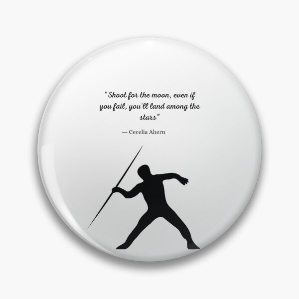 Item preview, "Shoot for the moon, even if you fail, you'll land among the stars" caption on products. designed and sold by ACEGDesign.