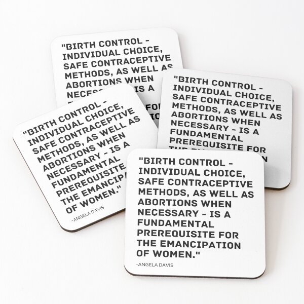 Item preview, Angela Davis Birth Control Quote designed and sold by BluebellPainter.