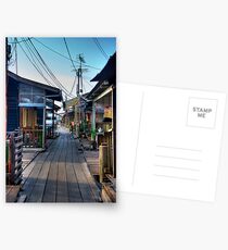 Clan jetty wooden houses Postcards
