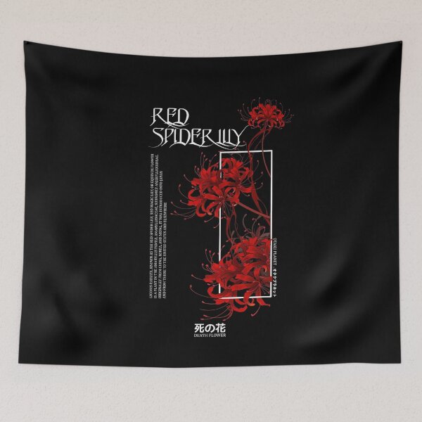 Item preview, japanese red spider lily aesthetic designed and sold by Otakuniverse.