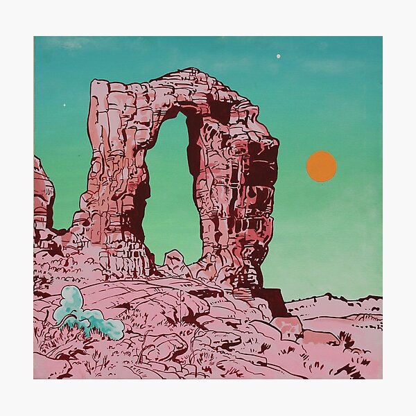 Pink Rock Photographic Print