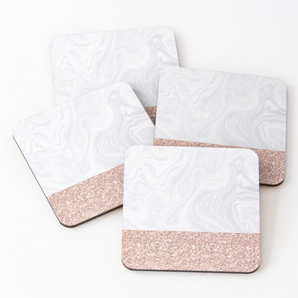 Item preview, Modern Faux White Marble with Pink Texture designed and sold by Julie Erin Designs.