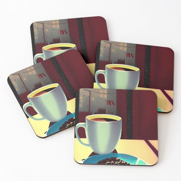 Item preview, coffee in front of the window designed and sold by OverAltruist.