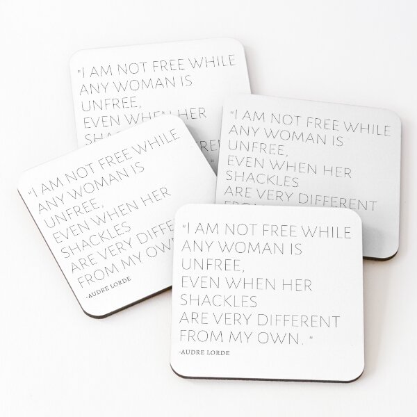 Item preview, Audre Lorde Feminist Quote designed and sold by BluebellPainter.