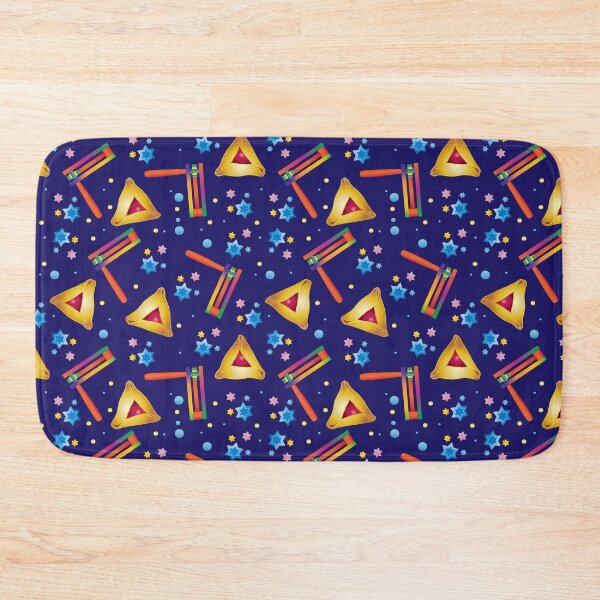 Item preview, Happy Purim Kids Party Decoration Gifts Jewish Holiday Navy Blue Pattern designed and sold by sofiartmedia.