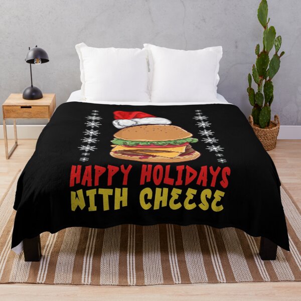Artikelvorschau, Happy Holidays with Cheese Shirt Cheeseburger Hamburger entworfen und verkauft von saidaone.
