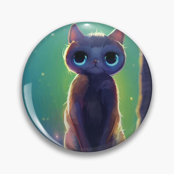 Item preview, a glowing cute kitten designed and sold by ducksoupstudio.