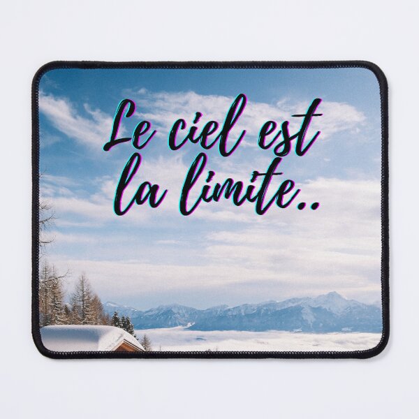 Item preview, Sky is not the limit - popular french quotes theme gifts  designed and sold by RebelliousRosee.