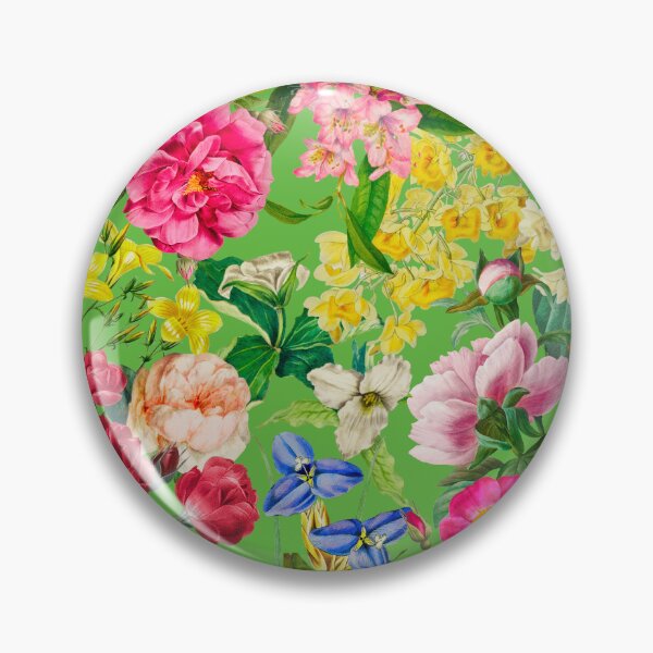 Artikelvorschau, Elegante Vintage Blumen lila Blumen und Rosen, botanisches Muster, Vintage Blumenillustration, grüne Blumen Design entworfen und verkauft von ZeinabTaha.