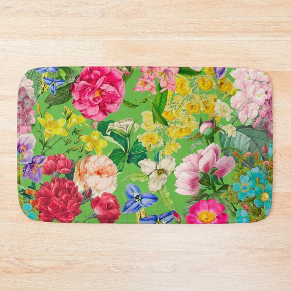 Artikelvorschau, Elegante Vintage Blumen lila Blumen und Rosen, botanisches Muster, Vintage Blumenillustration, grüne Blumen Design entworfen und verkauft von ZeinabTaha.
