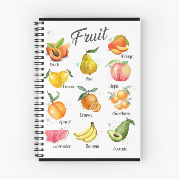 Item preview, Fruit Digital Art Print Watercolor Educational designed and sold by milbycoullp.