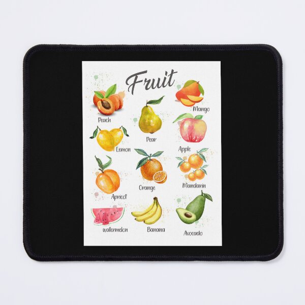 Item preview, Fruit Digital Art Print Watercolor Educational designed and sold by milbycoullp.