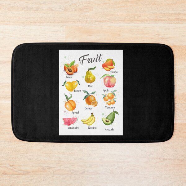 Item preview, Fruit Digital Art Print Watercolor Educational designed and sold by milbycoullp.