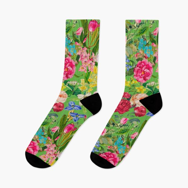 Artikelvorschau, Elegante Vintage Blumen lila Blumen und Rosen, botanisches Muster, Vintage Blumenillustration, grüne Blumen Design entworfen und verkauft von ZeinabTaha.