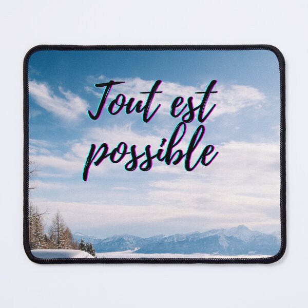 Item preview, Anything is possible - popular french quotes theme gifts  designed and sold by RebelliousRosee.