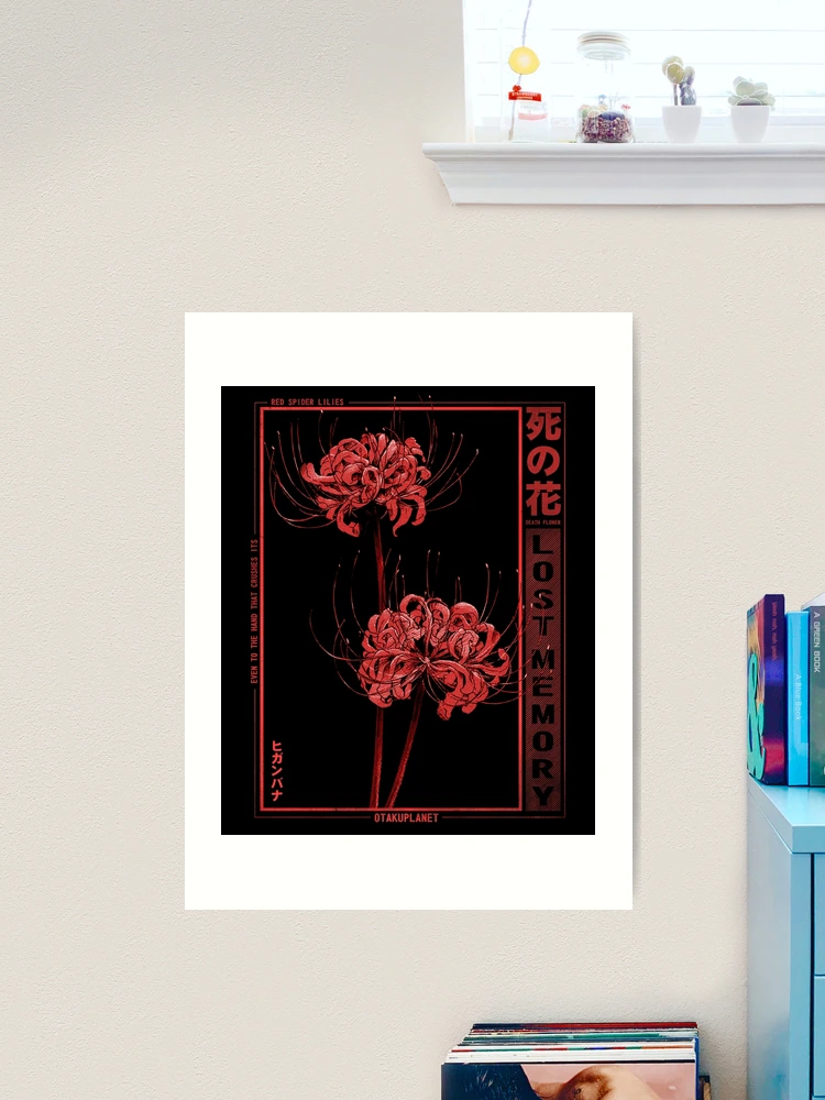 Japanese Spider Lily in Grunge Anime Aesthetic Flower