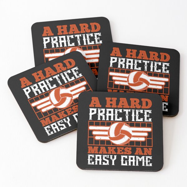 Item preview, A hard practice makes an easy game volleyball player designed and sold by Mansn.