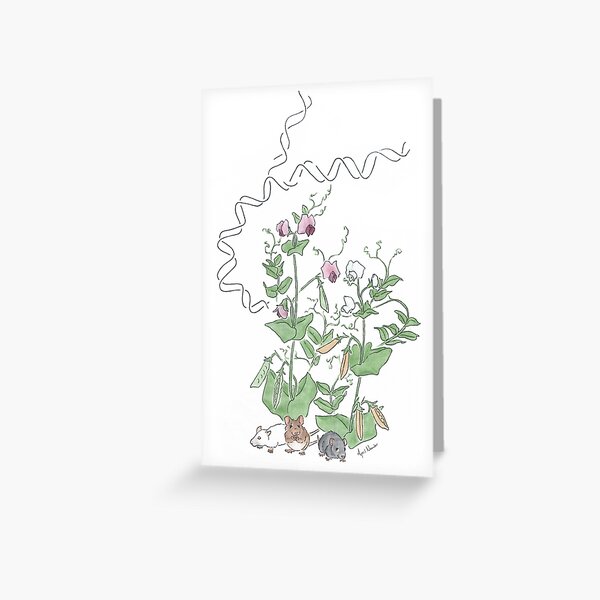 Genetics Design Greeting Card