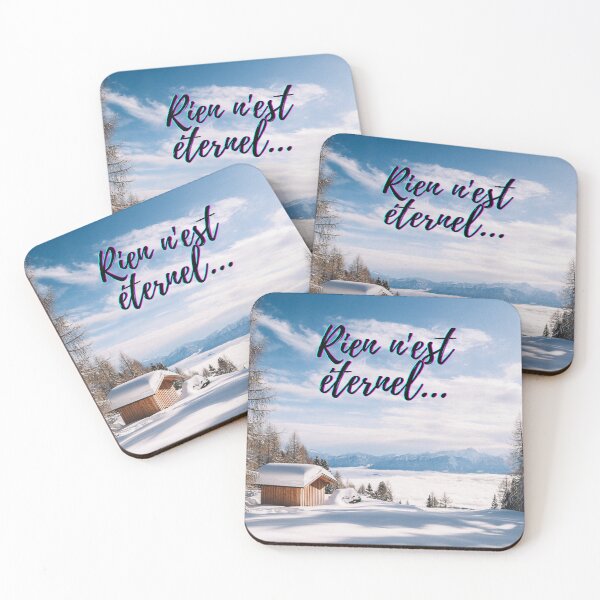 Item preview, Nothing lasts forever - popular french quotes theme gifts  designed and sold by RebelliousRosee.