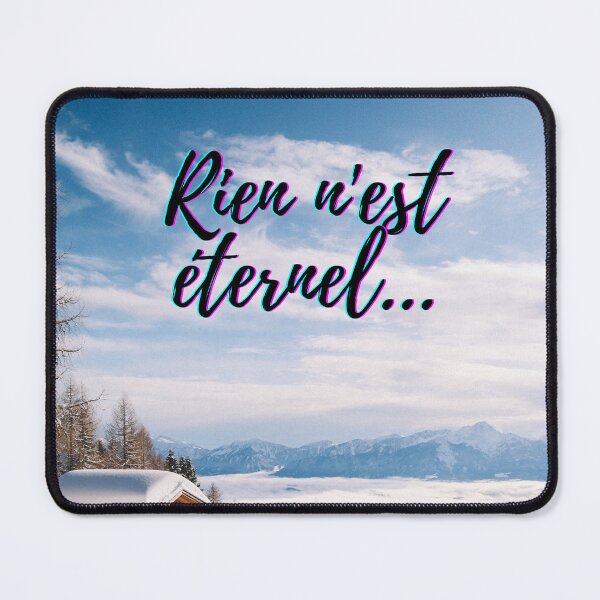 Item preview, Nothing lasts forever - popular french quotes theme gifts designed and sold by RebelliousRosee.