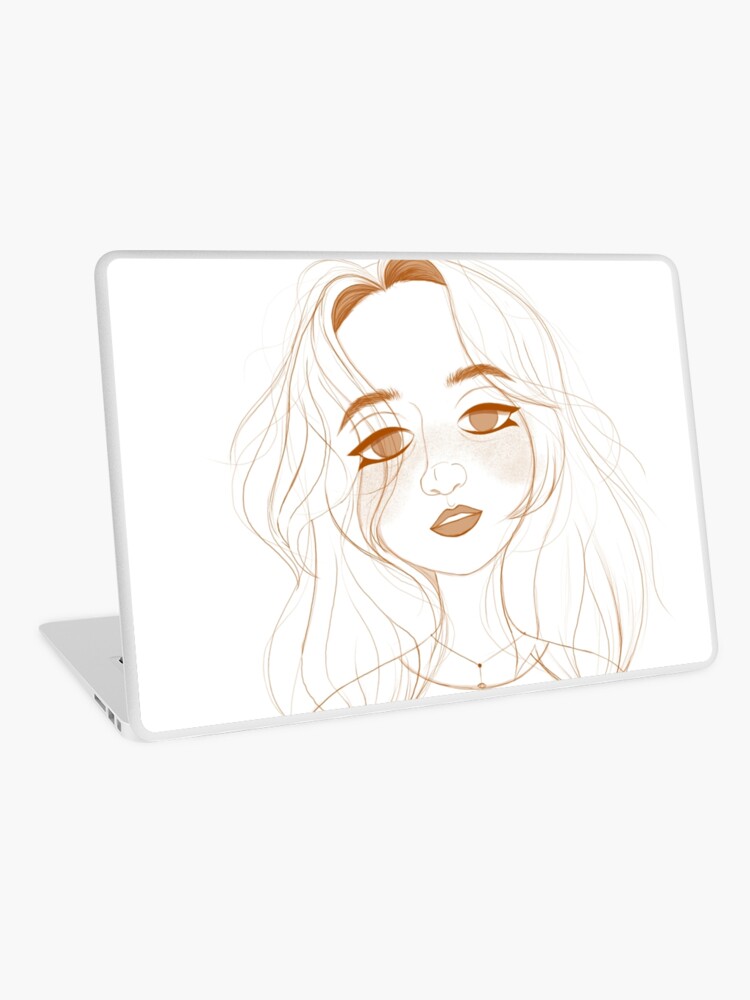 Drawing illustration of girl portrait iPad Case & Skin for Sale by  KholoodIllust